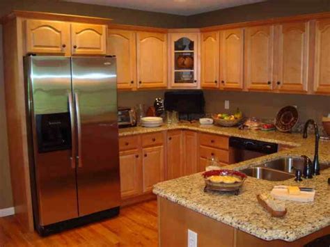 honey oak cabinets with stainless steel appliances|honey oak cabinet flooring ideas.